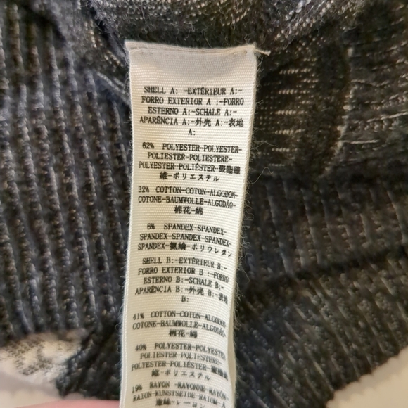 We The Free At The Lodge Women's Cropped Sweater - Blue and Gray , Size L - Picture 8 of 9